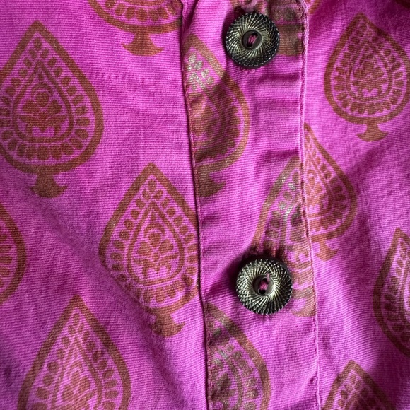 Almatrichi Spain Button-Front Fitted Dress - Pink - Small - Picture 3 of 4